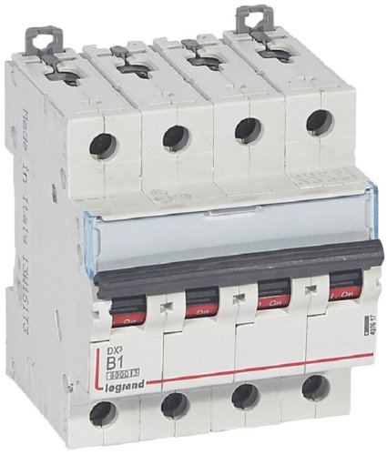 Выключатель автоматический Legrand DX3-E 6000 4п 1А B 10кА картинка